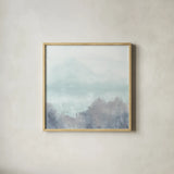 Altered Landscape I Light by Chris Paschke. Shown in a natural wood glass frame for a timeless modern aesthetic. Available as an archival giclee rolled canvas, fine art paper, or poster print. SKU 91293a.