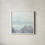 Altered Landscape I Light by Chris Paschke. Shown in a crisp white glass frame for a clean and minimalist style. Available as an archival giclee rolled canvas, fine art paper, or poster print. SKU 91293a.