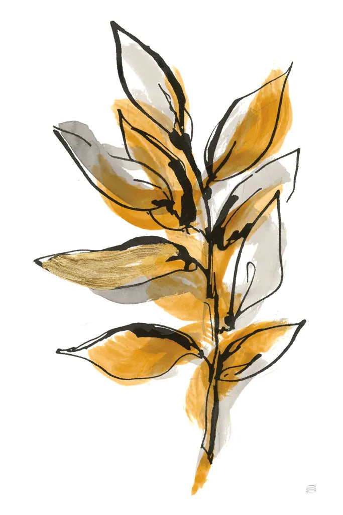 Amber Leaves II by Chris Paschke. SKU 75154h. Archival Giclee Fine art print for wall decor.