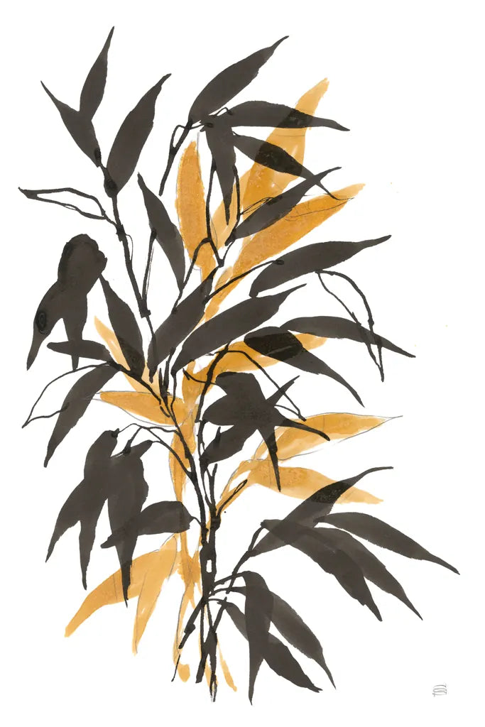 Amber Long Leaf I by Chris Paschke. SKU 76328h. Archival Giclee Fine art print for wall decor.
