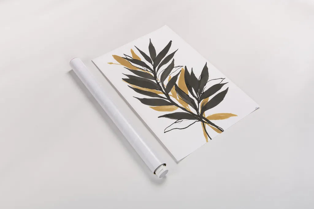 Amber Palm IV by Chris Paschke. shown as a rolled paper print. Available as archival giclee rolled canvas, fine art paper, or poster print. SKU 76327h.