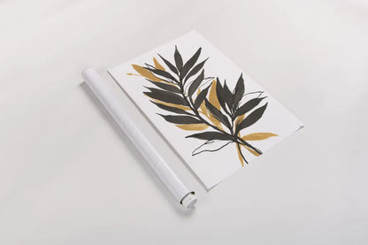 Amber Palm IV by Chris Paschke. shown as a rolled paper print. Available as archival giclee rolled canvas, fine art paper, or poster print. SKU 76327h.