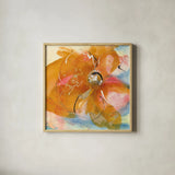 Amber Wash I by Chris Paschke. Shown in a natural wood glass frame for a timeless modern aesthetic. Available as an archival giclee rolled canvas, fine art paper, or poster print. SKU 59994a.