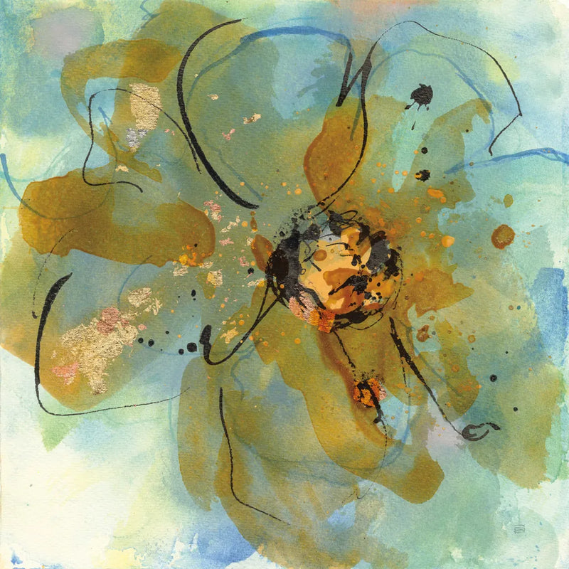 Amber and Leaf I by Chris Paschke. SKU 59996a. Archival Giclee Fine art print for wall decor.
