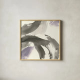 Amethyst Gesture II by Chris Paschke. Shown in a natural wood glass frame for a timeless modern aesthetic. Available as an archival giclee rolled canvas, fine art paper, or poster print. SKU 44530a.