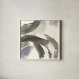 Amethyst Gesture II by Chris Paschke. Shown in a crisp white glass frame for a clean and minimalist style. Available as an archival giclee rolled canvas, fine art paper, or poster print. SKU 44530a.