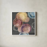 Among Friends I Gray by Chris Paschke. Shown in a crisp white glass frame for a clean and minimalist style. Available as an archival giclee rolled canvas, fine art paper, or poster print. SKU 39580a.