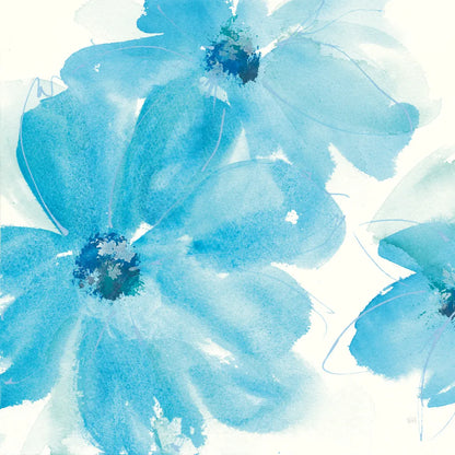 Aqua Mint Clematis I by Chris Paschke. SKU 34002a. Archival Giclee Fine art print for wall decor.