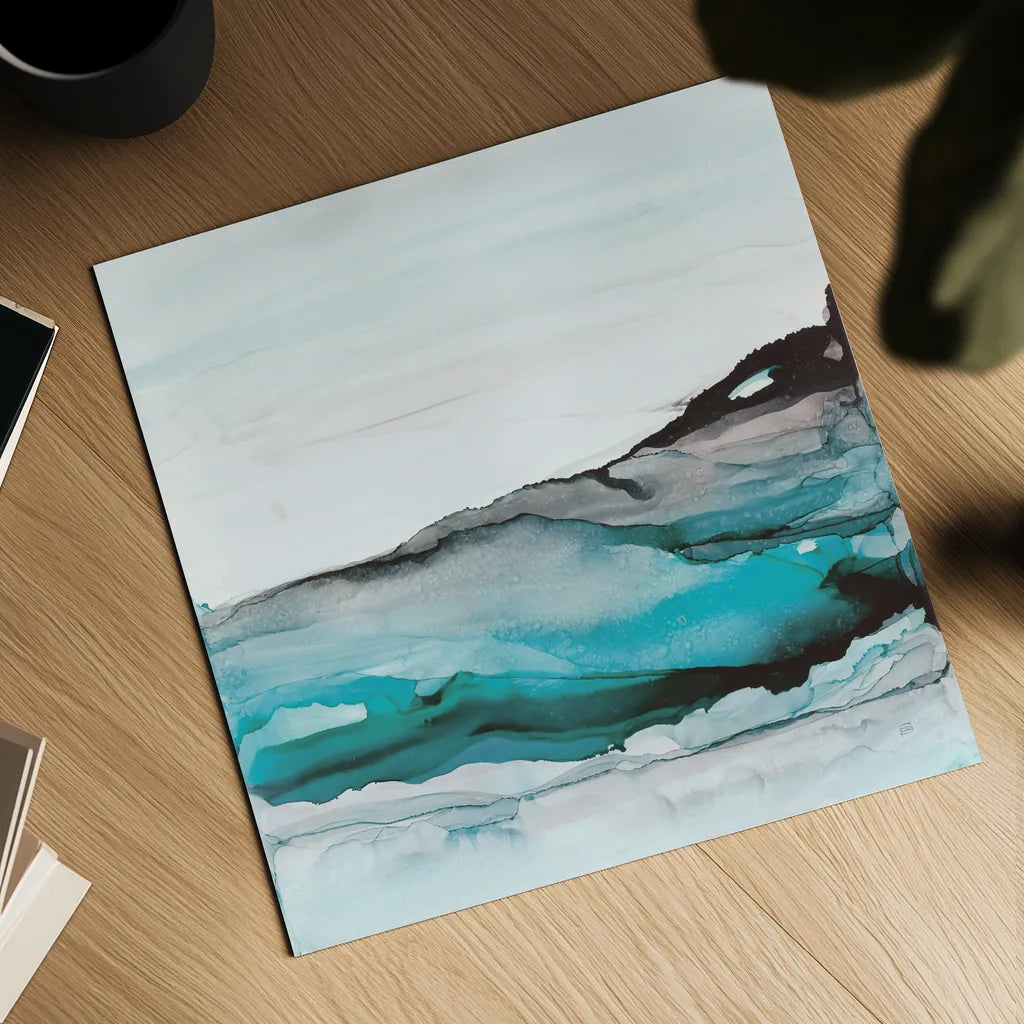 Aquascape I by Chris Paschke. Shown as a detailed flat fine art print, highlighting archival giclee quality. Available as an archival giclee rolled canvas, fine art paper, or poster print. SKU 75106a.