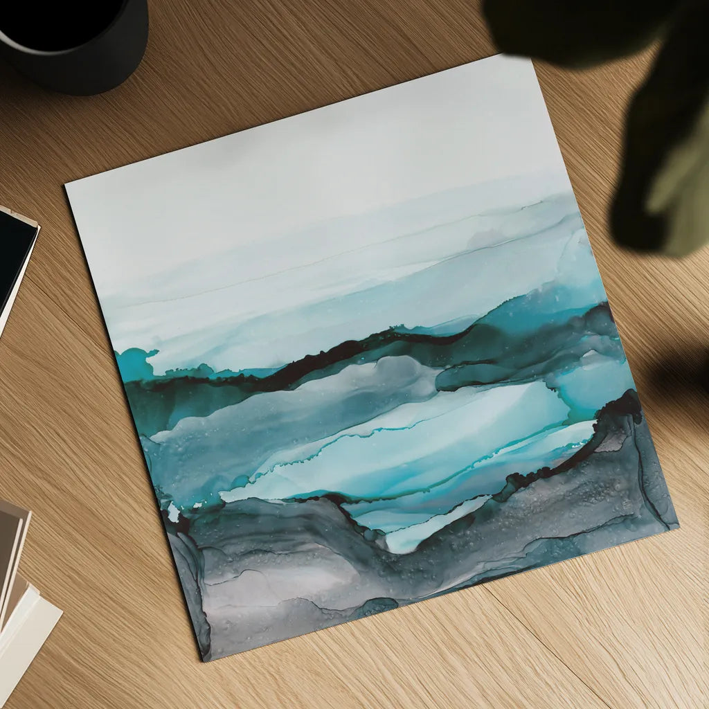 Aquascape II by Chris Paschke. Shown as a detailed flat fine art print, highlighting archival giclee quality. Available as an archival giclee rolled canvas, fine art paper, or poster print. SKU 75107a.