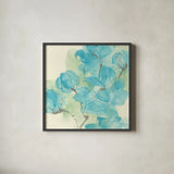 Arabian Jasmine I by Chris Paschke. Shown in a sleek black glass frame for a contemporary gallery look. Available as an archival giclee rolled canvas, fine art paper, or poster print. SKU 50265a.