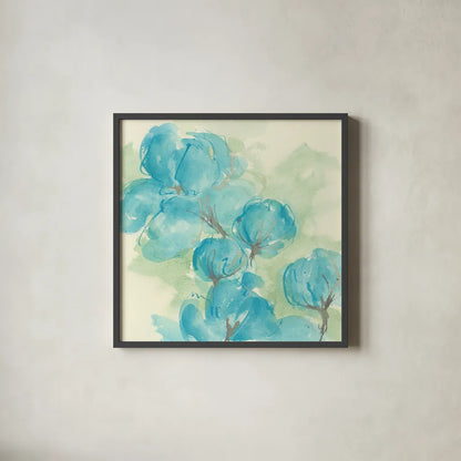 Arabian Jasmine II by Chris Paschke. Shown in a sleek black glass frame for a contemporary gallery look. Available as an archival giclee rolled canvas, fine art paper, or poster print. SKU 50266a.
