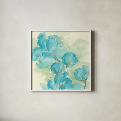 Arabian Jasmine II by Chris Paschke. Shown in a crisp white glass frame for a clean and minimalist style. Available as an archival giclee rolled canvas, fine art paper, or poster print. SKU 50266a.