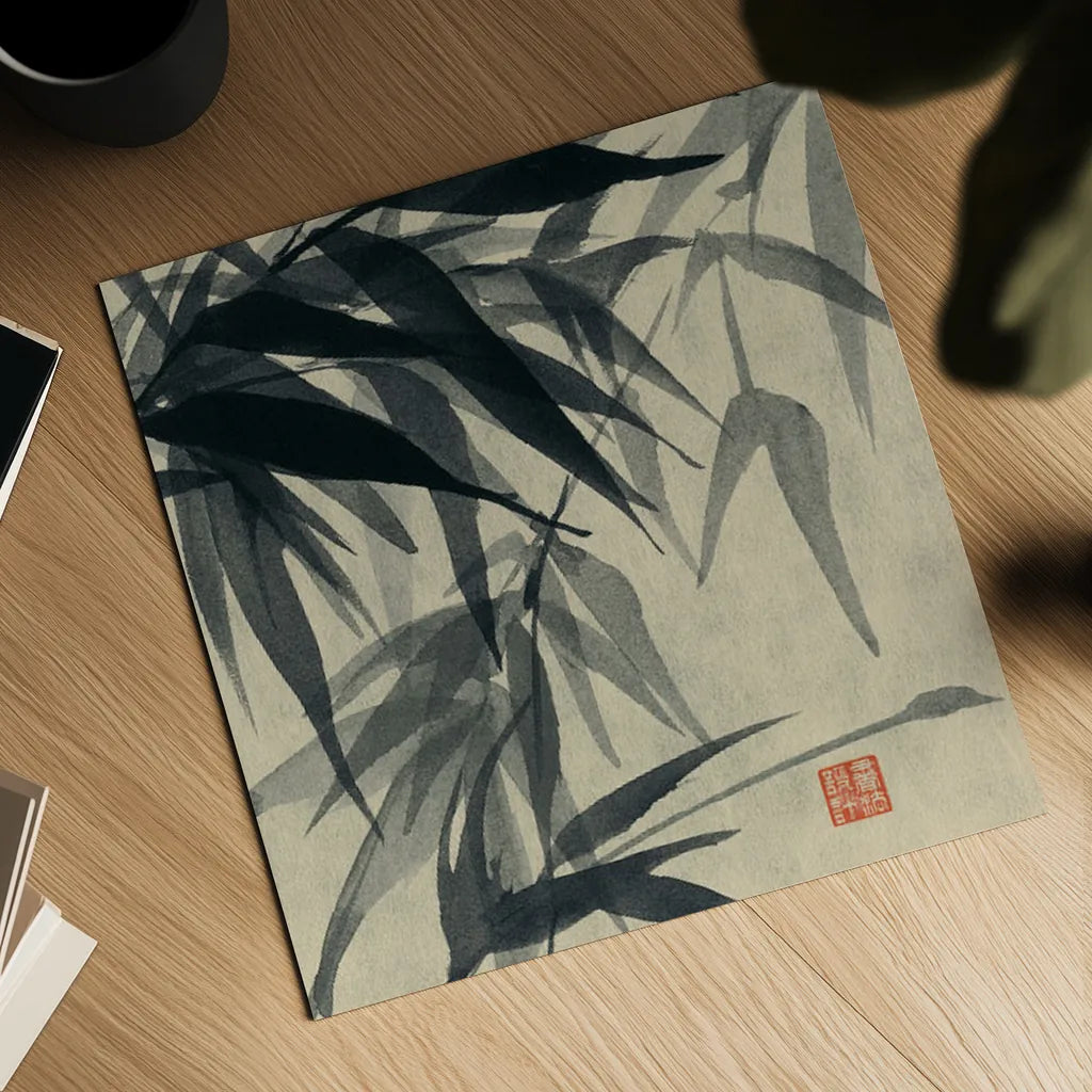 Asian Grass IV by Chris Paschke. Shown as a detailed flat fine art print, highlighting archival giclee quality. Available as an archival giclee rolled canvas, fine art paper, or poster print. SKU 39780a.