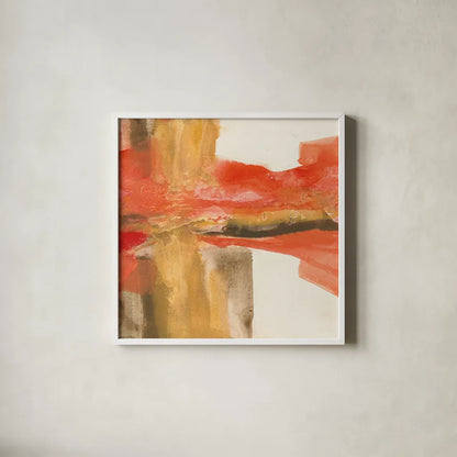 Autumn Patterns II by Chris Paschke. Shown in a crisp white glass frame for a clean and minimalist style. Available as an archival giclee rolled canvas, fine art paper, or poster print. SKU 19466a.