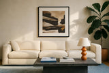 Avalanche I by Chris Paschke. Displayed in a glass frame with matte in a clean modern living room. Available as an archival giclee rolled canvas, fine art paper, or poster print. SKU 95454a.