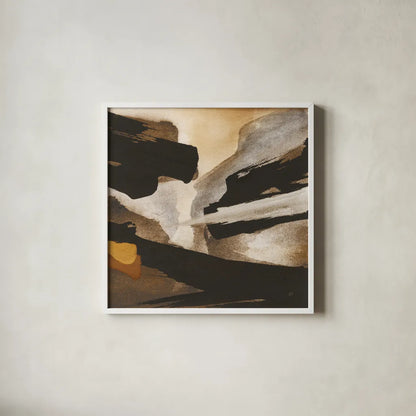 Avalanche III by Chris Paschke. Shown in a crisp white glass frame for a clean and minimalist style. Available as an archival giclee rolled canvas, fine art paper, or poster print. SKU 95456a.