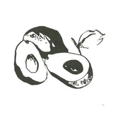 Avocado II BW by Chris Paschke. SKU 64210a. Archival Giclee Fine art print for wall decor.