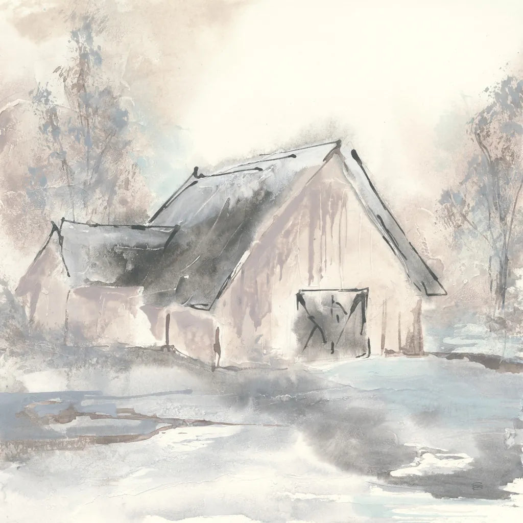 Barn II by Chris Paschke. SKU 46691a. Archival Giclee Fine art print for wall decor.
