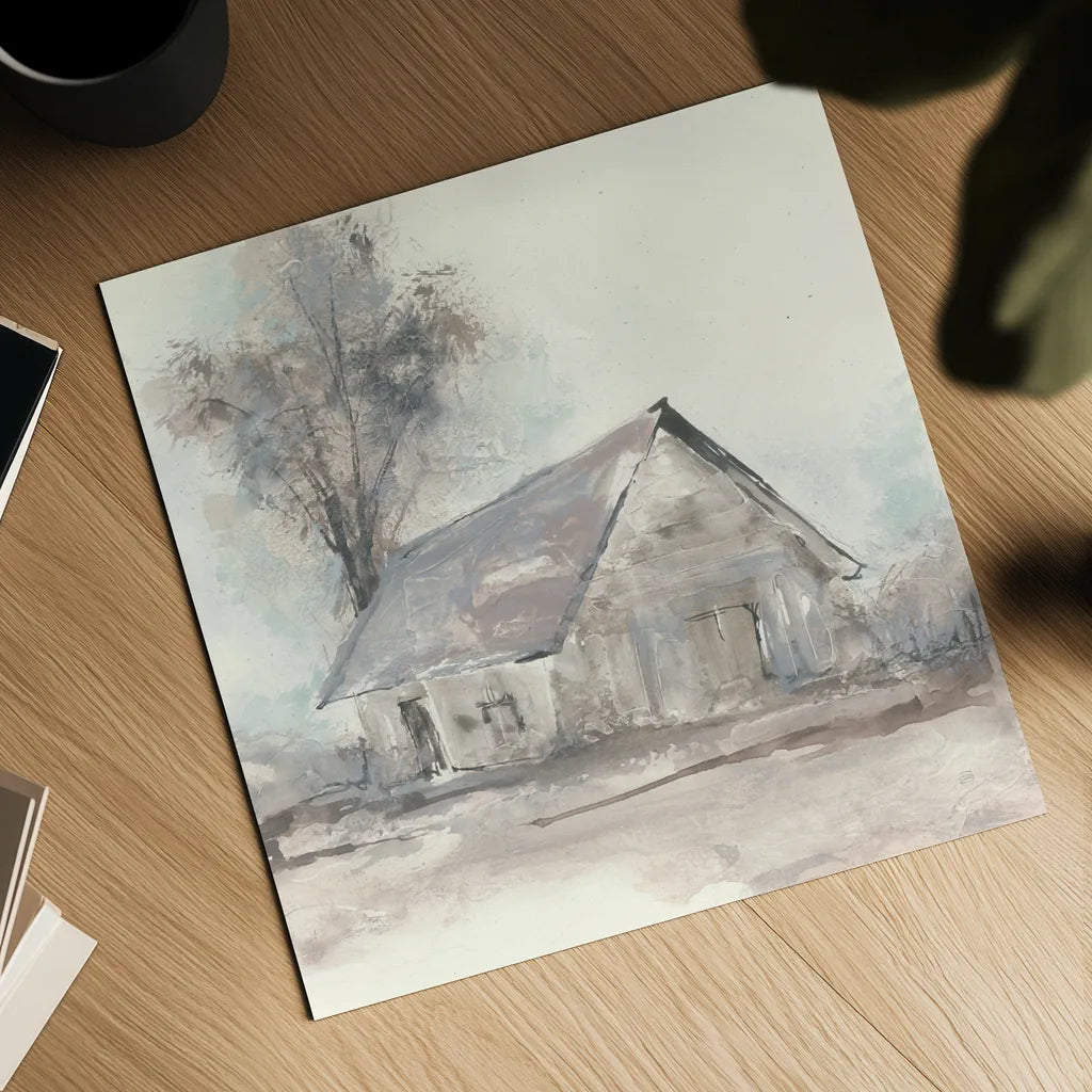 Barn III by Chris Paschke. Shown as a detailed flat fine art print, highlighting archival giclee quality. Available as an archival giclee rolled canvas, fine art paper, or poster print. SKU 46692a.