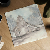 Barn VI by Chris Paschke. Shown as a detailed flat fine art print, highlighting archival giclee quality. Available as an archival giclee rolled canvas, fine art paper, or poster print. SKU 46695a.