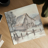 Barn VII by Chris Paschke. Shown as a detailed flat fine art print, highlighting archival giclee quality. Available as an archival giclee rolled canvas, fine art paper, or poster print. SKU 46696a.