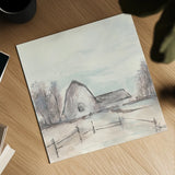 Barn VIII by Chris Paschke. Shown as a detailed flat fine art print, highlighting archival giclee quality. Available as an archival giclee rolled canvas, fine art paper, or poster print. SKU 46697a.