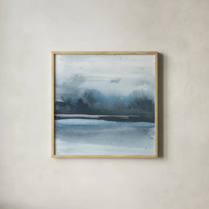 Before Dark I by Chris Paschke. Shown in a natural wood glass frame for a timeless modern aesthetic. Available as an archival giclee rolled canvas, fine art paper, or poster print. SKU 72070a.