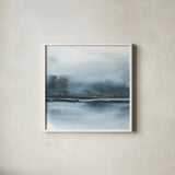 Before Dark II by Chris Paschke. Shown in a crisp white glass frame for a clean and minimalist style. Available as an archival giclee rolled canvas, fine art paper, or poster print. SKU 72071a.