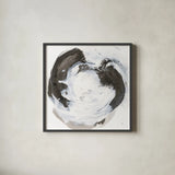 Beginning I by Chris Paschke. Shown in a sleek black glass frame for a contemporary gallery look. Available as an archival giclee rolled canvas, fine art paper, or poster print. SKU 71876a.