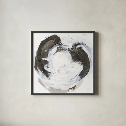 Beginning I by Chris Paschke. Shown in a sleek black glass frame for a contemporary gallery look. Available as an archival giclee rolled canvas, fine art paper, or poster print. SKU 71876a.