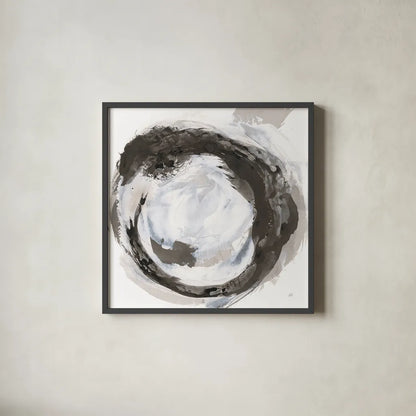 Beginning III by Chris Paschke. Shown in a sleek black glass frame for a contemporary gallery look. Available as an archival giclee rolled canvas, fine art paper, or poster print. SKU 71878a.