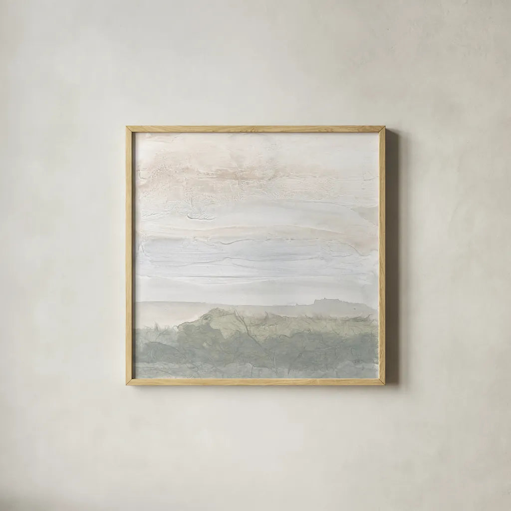 Beyond the Brush II by Chris Paschke. Shown in a natural wood glass frame for a timeless modern aesthetic. Available as an archival giclee rolled canvas, fine art paper, or poster print. SKU 78471a.