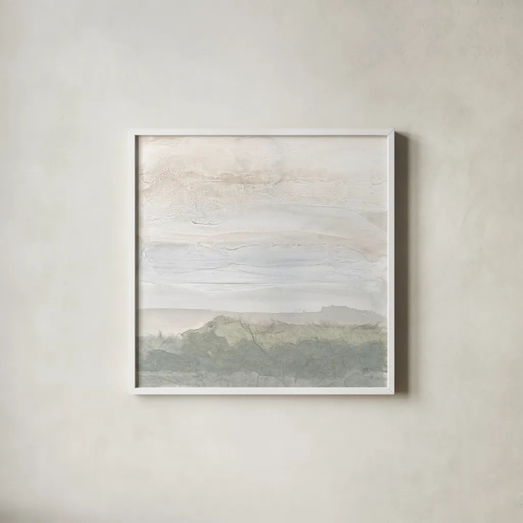 Beyond the Brush II by Chris Paschke. Shown in a crisp white glass frame for a clean and minimalist style. Available as an archival giclee rolled canvas, fine art paper, or poster print. SKU 78471a.