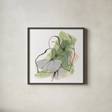 Big Leaf I by Chris Paschke. Shown in a sleek black glass frame for a contemporary gallery look. Available as an archival giclee rolled canvas, fine art paper, or poster print. SKU 94409a.