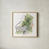 Big Leaf I by Chris Paschke. Shown in a natural wood glass frame for a timeless modern aesthetic. Available as an archival giclee rolled canvas, fine art paper, or poster print. SKU 94409a.