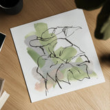 Big Leaf II by Chris Paschke. Shown as a detailed flat fine art print, highlighting archival giclee quality. Available as an archival giclee rolled canvas, fine art paper, or poster print. SKU 94410a.