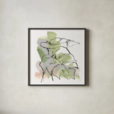 Big Leaf II by Chris Paschke. Shown in a sleek black glass frame for a contemporary gallery look. Available as an archival giclee rolled canvas, fine art paper, or poster print. SKU 94410a.