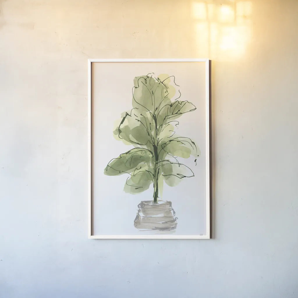 Biophilic II by Chris Paschke. shown as a paper print in a white frame. Available as a archival giclee rolled canvas, fine art paper, or poster print. SKU 94773h.