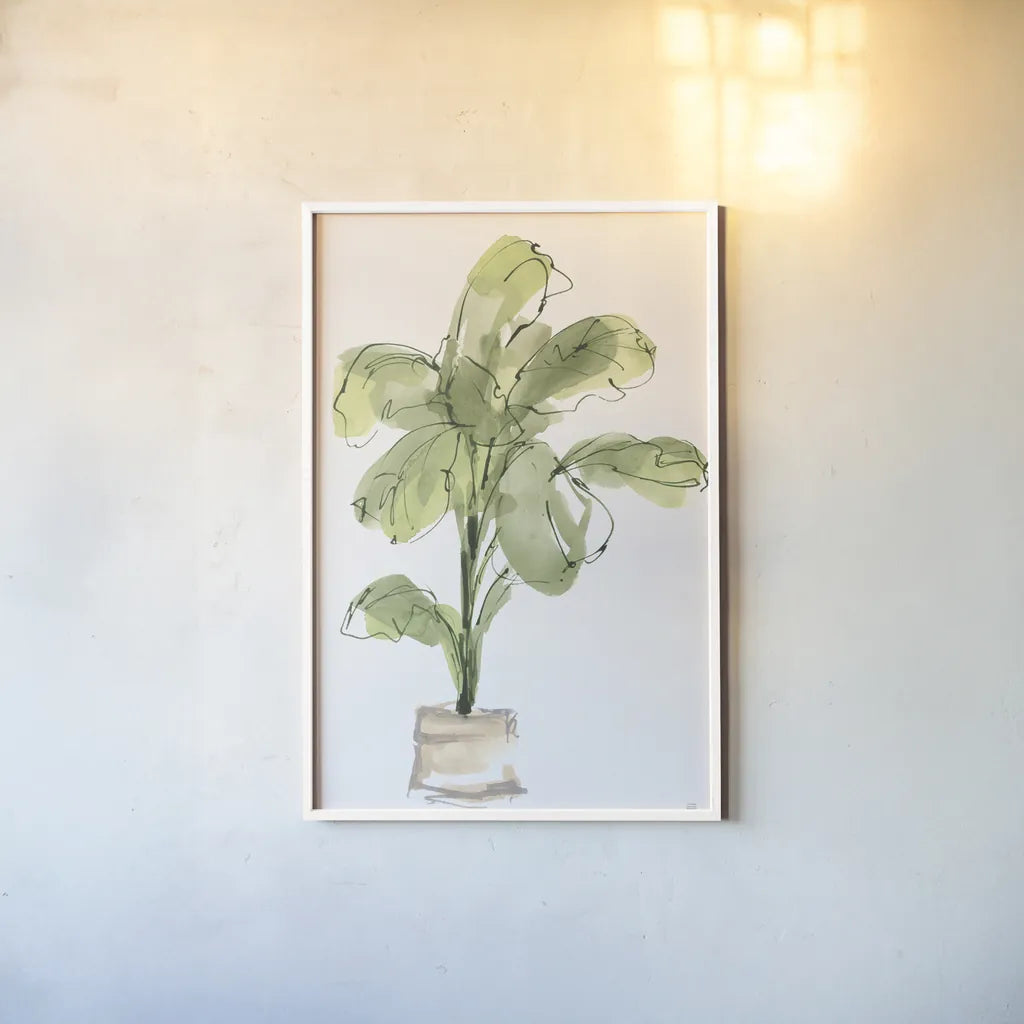 Biophilic IV by Chris Paschke. shown as a paper print in a white frame. Available as a archival giclee rolled canvas, fine art paper, or poster print. SKU 94775h.