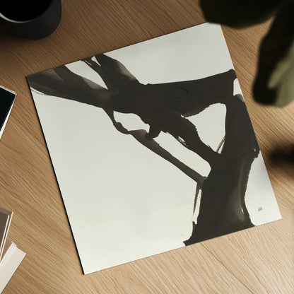 Black Gesture I by Chris Paschke. Shown as a detailed flat fine art print, highlighting archival giclee quality. Available as an archival giclee rolled canvas, fine art paper, or poster print. SKU 69344a.