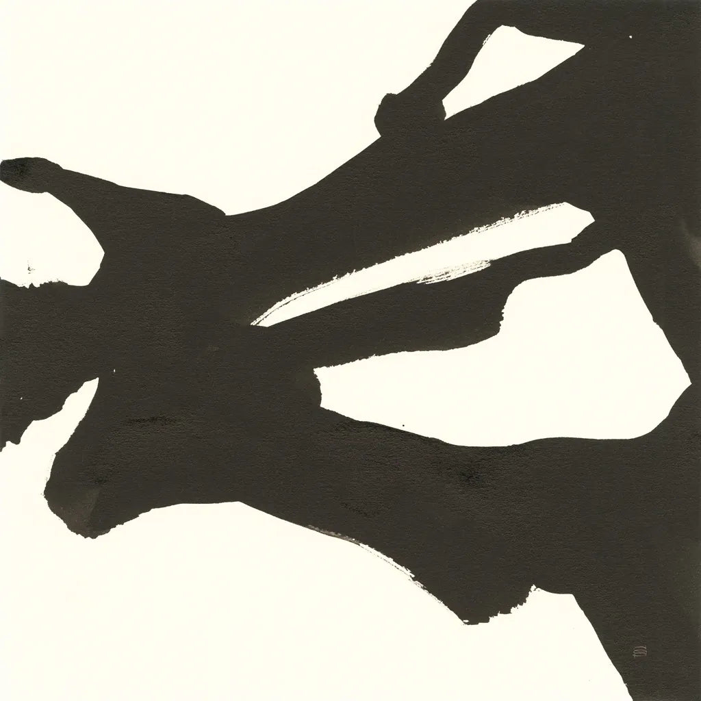 Black Gesture II by Chris Paschke. SKU 69345a. Archival Giclee Fine art print for wall decor.