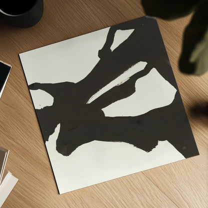 Black Gesture II by Chris Paschke. Shown as a detailed flat fine art print, highlighting archival giclee quality. Available as an archival giclee rolled canvas, fine art paper, or poster print. SKU 69345a.