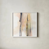 Black and Pastel I by Chris Paschke. Shown in a crisp white glass frame for a clean and minimalist style. Available as an archival giclee rolled canvas, fine art paper, or poster print. SKU 94794a.