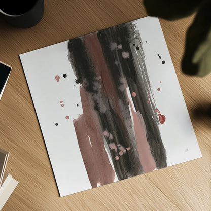 Black and Rust I by Chris Paschke. Shown as a detailed flat fine art print, highlighting archival giclee quality. Available as an archival giclee rolled canvas, fine art paper, or poster print. SKU 94790a.