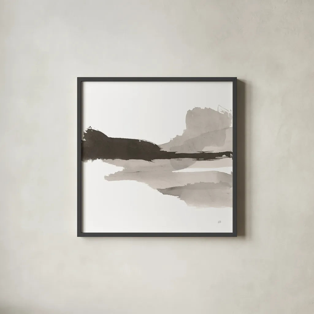 Black and White Classic I by Chris Paschke. Shown in a sleek black glass frame for a contemporary gallery look. Available as an archival giclee rolled canvas, fine art paper, or poster print. SKU 71872a.