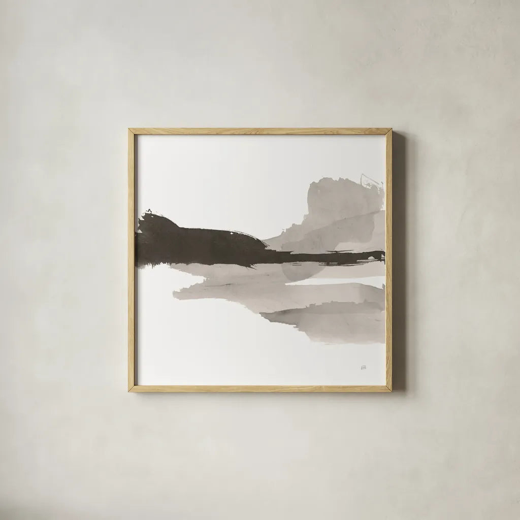 Black and White Classic I by Chris Paschke. Shown in a natural wood glass frame for a timeless modern aesthetic. Available as an archival giclee rolled canvas, fine art paper, or poster print. SKU 71872a.