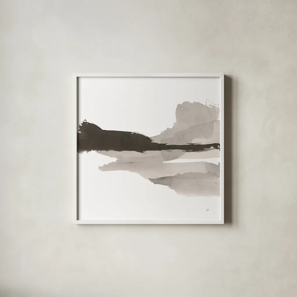 Black and White Classic I by Chris Paschke. Shown in a crisp white glass frame for a clean and minimalist style. Available as an archival giclee rolled canvas, fine art paper, or poster print. SKU 71872a.