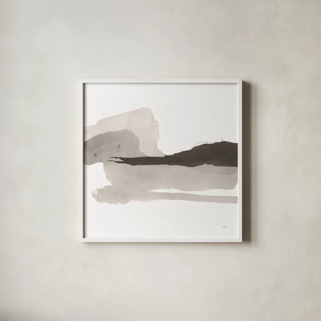 Black and White Classic II by Chris Paschke. Shown in a crisp white glass frame for a clean and minimalist style. Available as an archival giclee rolled canvas, fine art paper, or poster print. SKU 71873a.