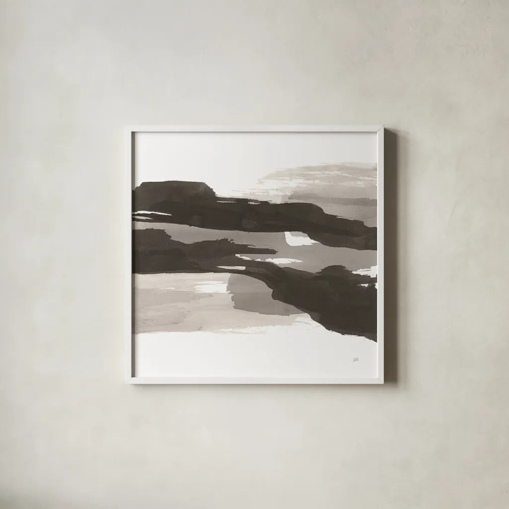Black and White Classic III by Chris Paschke. Shown in a crisp white glass frame for a clean and minimalist style. Available as an archival giclee rolled canvas, fine art paper, or poster print. SKU 71874a.
